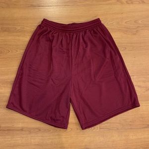 Alleson Maroon Mesh Athletic Shorts Men’s Medium
